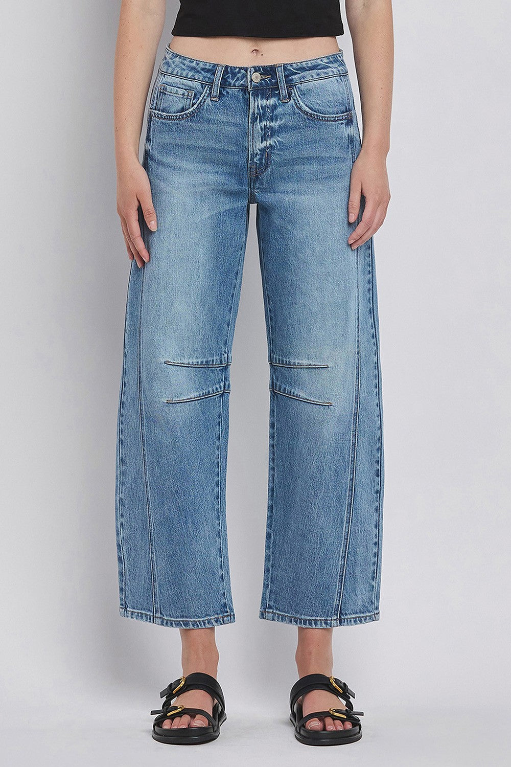 High Rise Barrel Jean