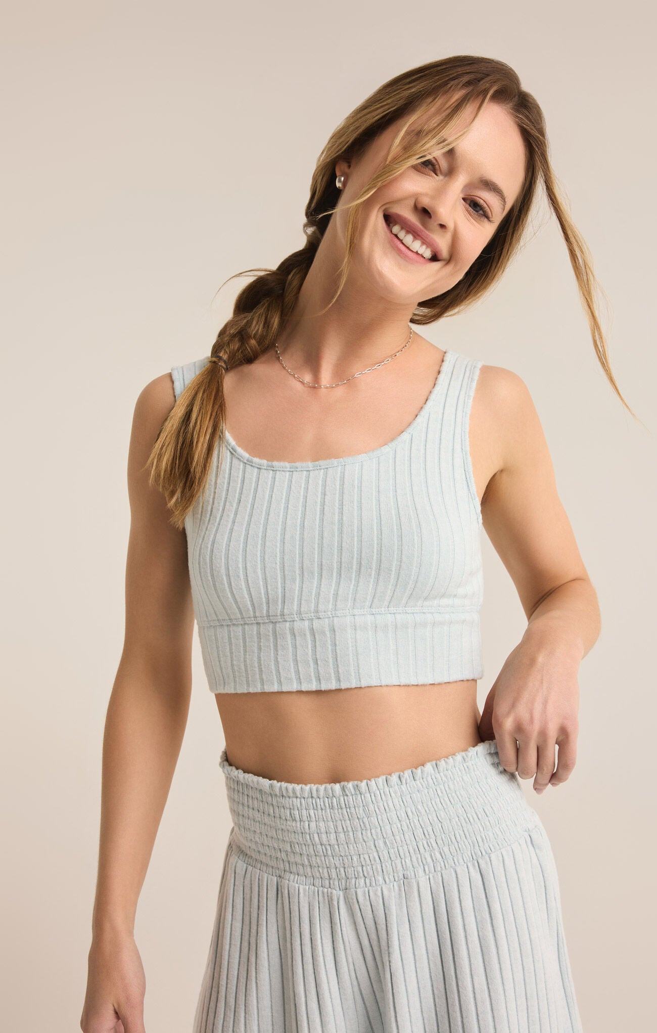 Zoe Rib Tank Bra