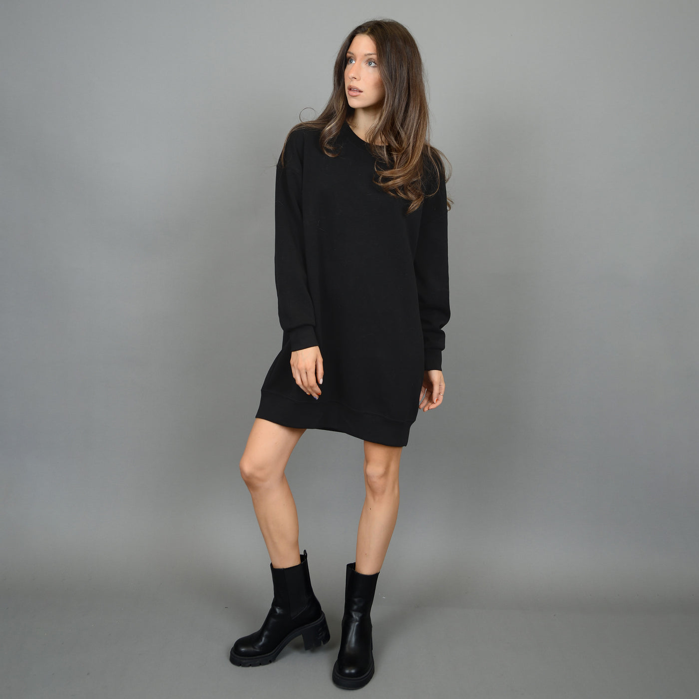 Lucis Soft Knit LS Mini Dress